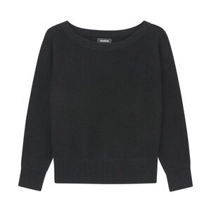 Naadam Cashmere Oversized Boatneck Sweater - Black - Large